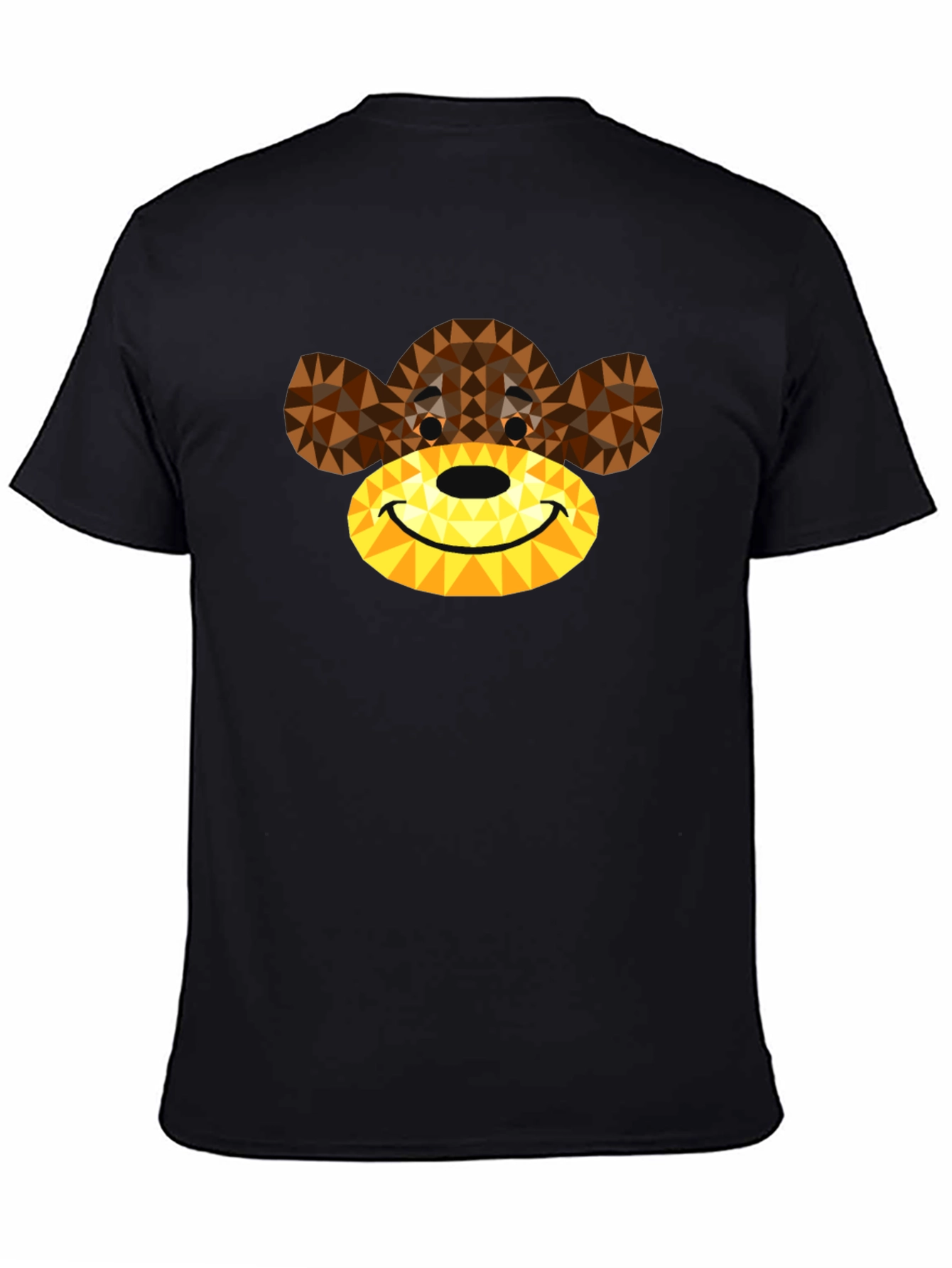 Geometric Monkey Graphic Tee - Modern Style