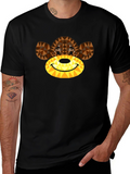 Geometric Monkey Graphic Tee - Modern Style