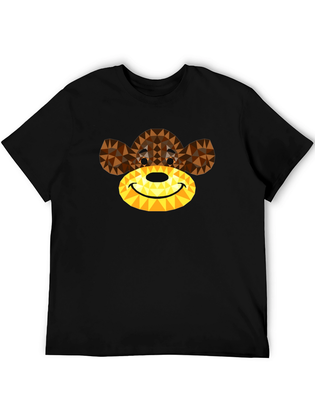 Geometric Monkey Graphic Tee - Modern Style