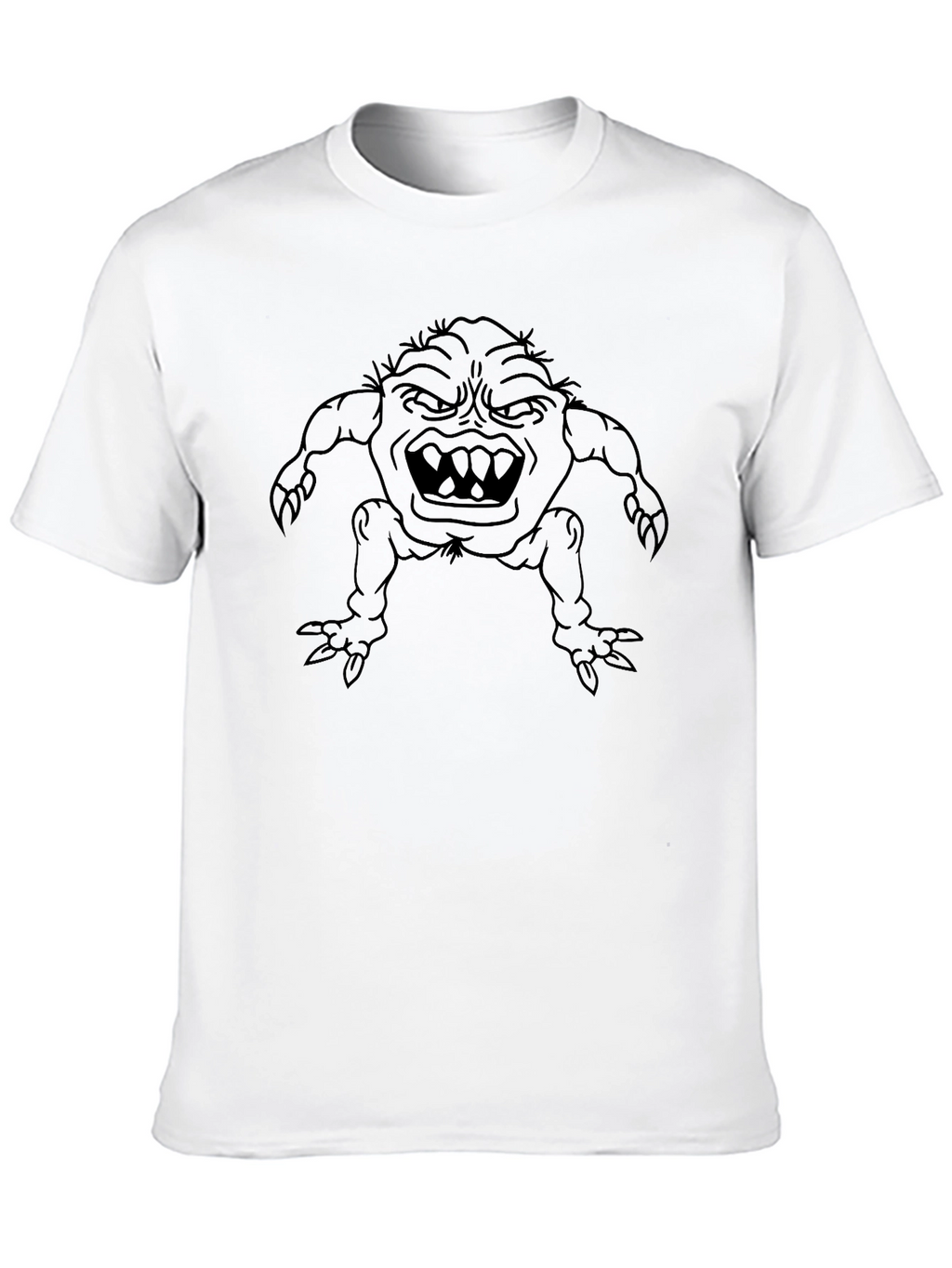 Monster Graphic Black T-Shirt - Unique Design