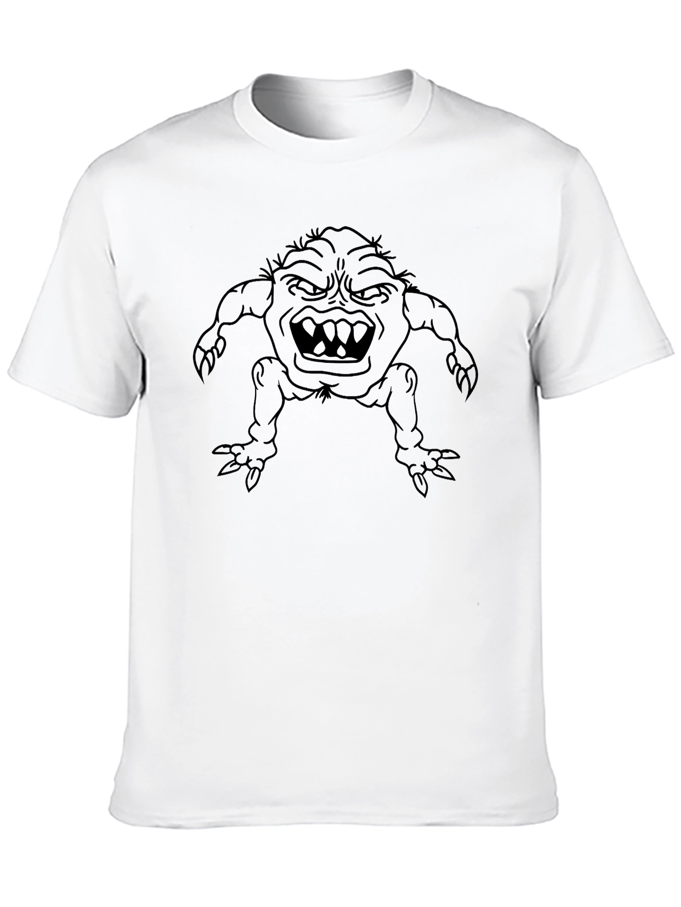 Monster Graphic Black T-Shirt - Unique Design