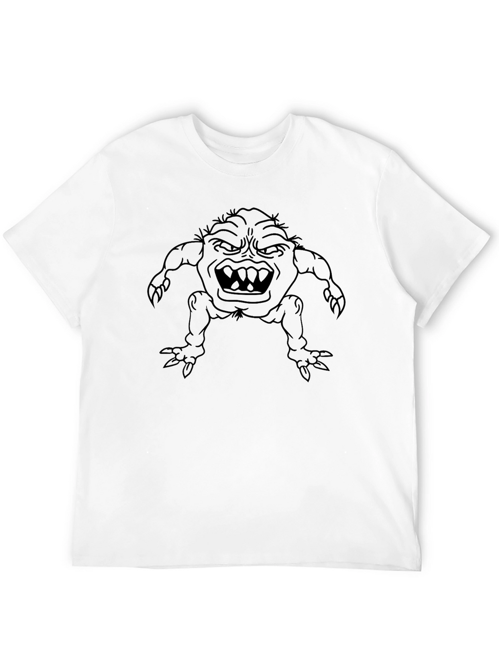 Monster Graphic Black T-Shirt - Unique Design