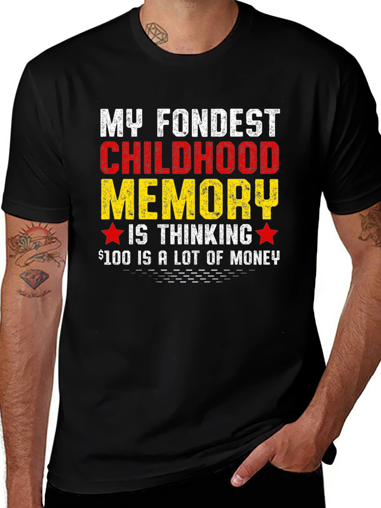 Childhood Memory T-Shirt Funny Saying Tee