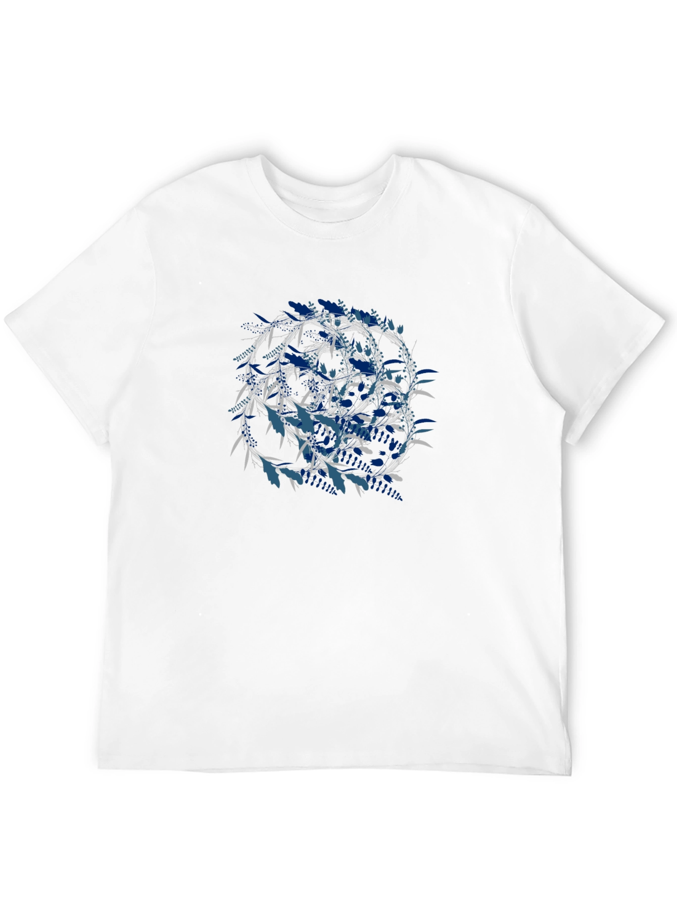 Geometric Circle Graphic Print Black T-Shirt