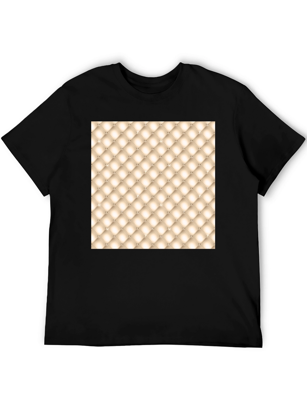 Tufted Pattern Graphic Tee - Unique Style