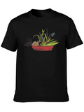 Cute Mouse & Flower Garden T-Shirt