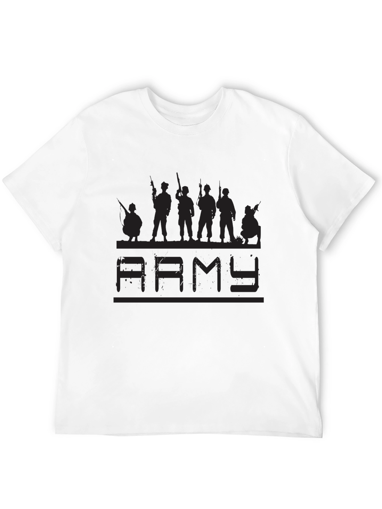 Army Graphic Black T-Shirt