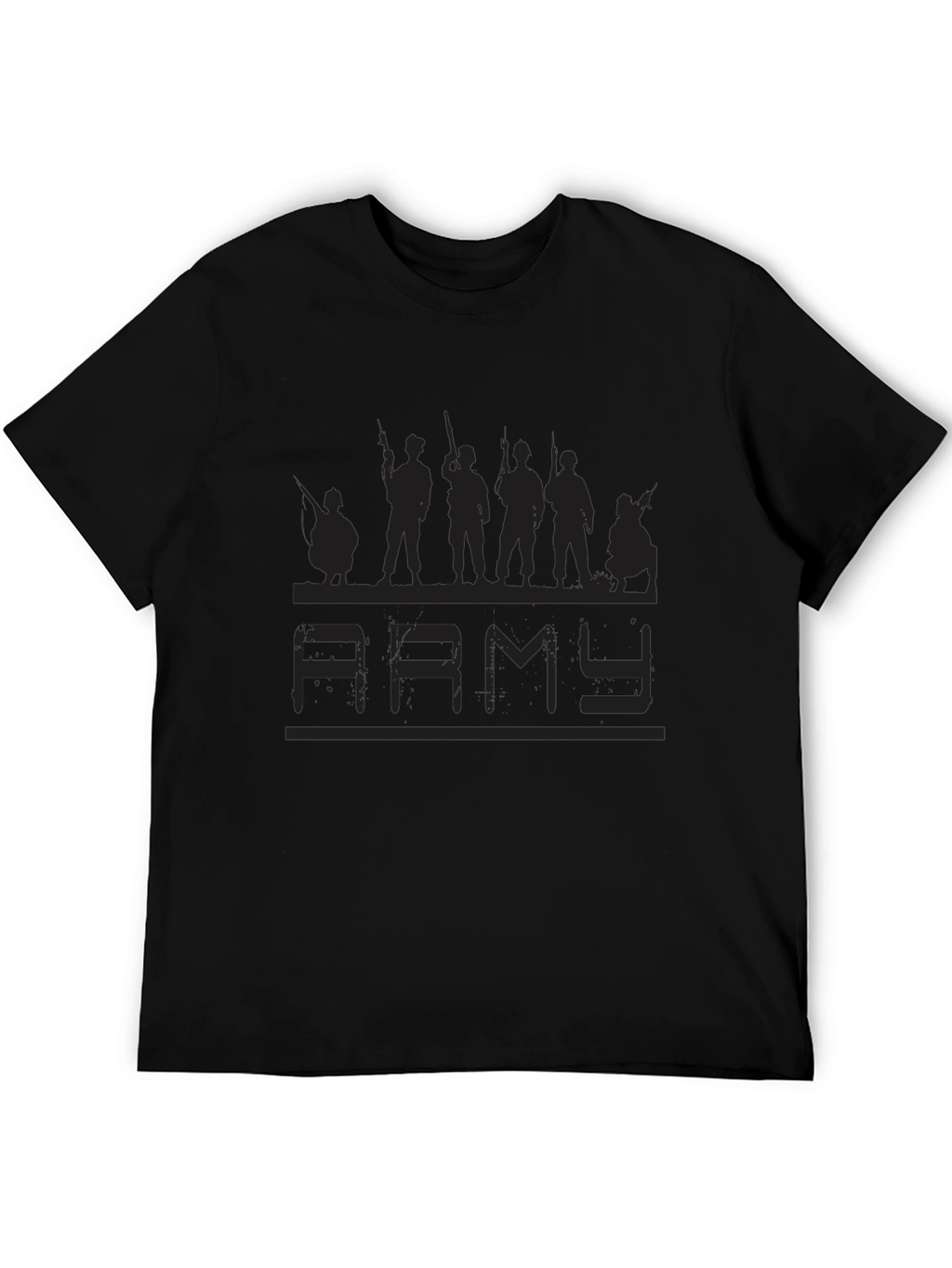 Army Graphic Black T-Shirt