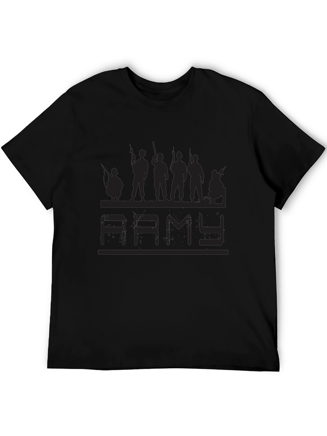 Army Graphic Black T-Shirt