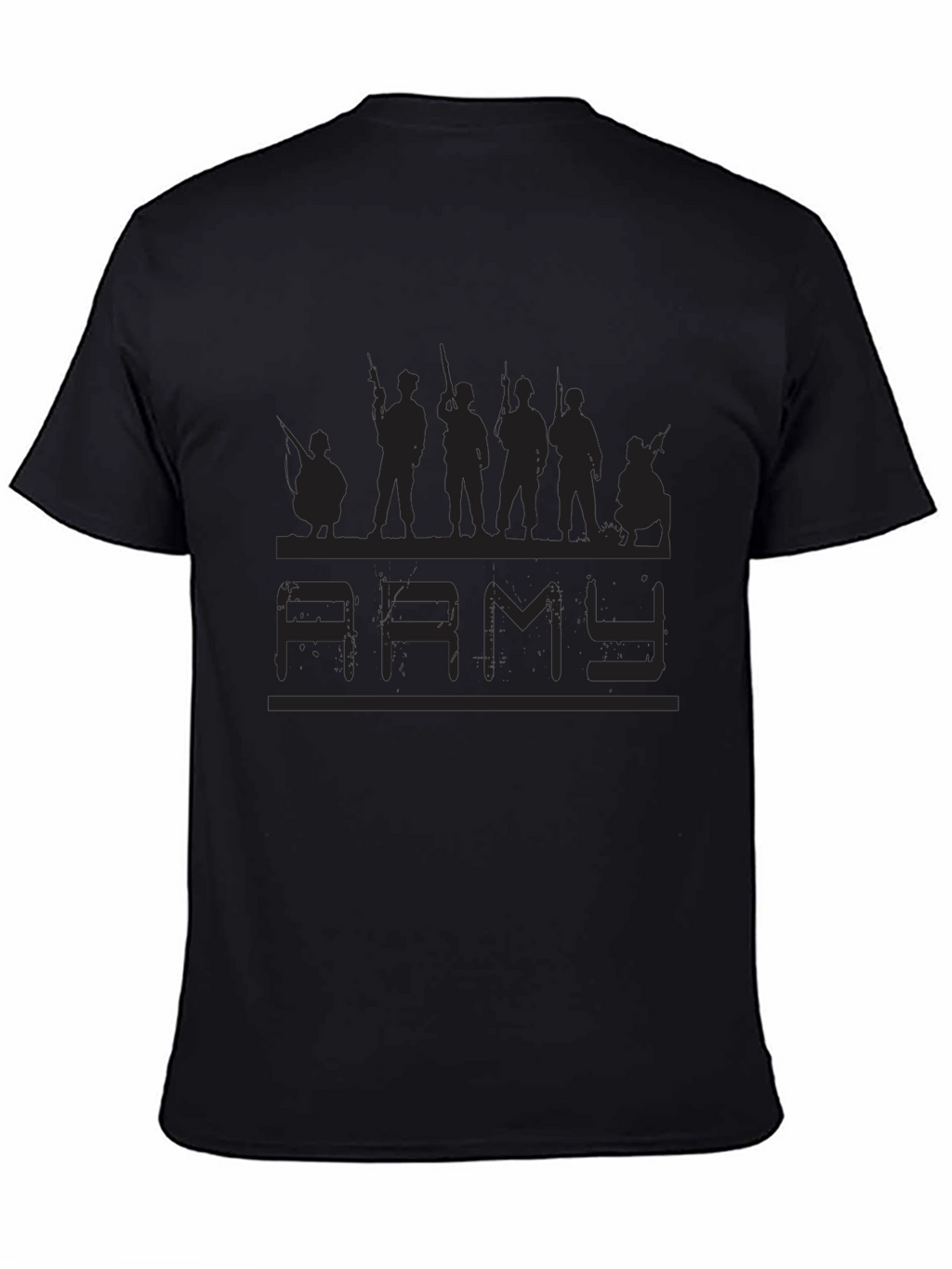 Army Graphic Black T-Shirt