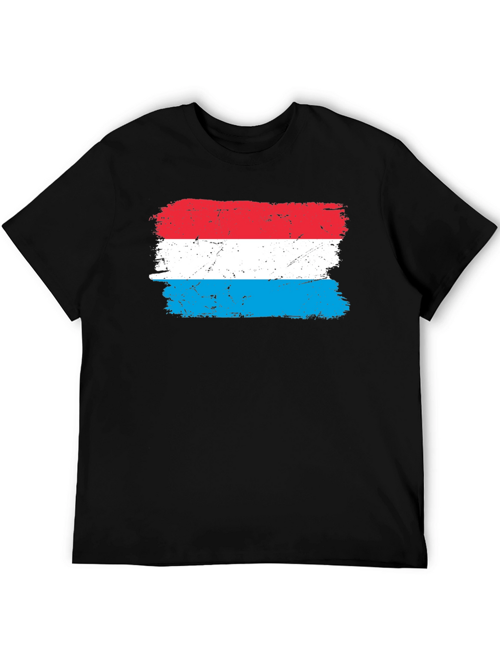 Luxembourg Flag T-Shirt - Distressed Design