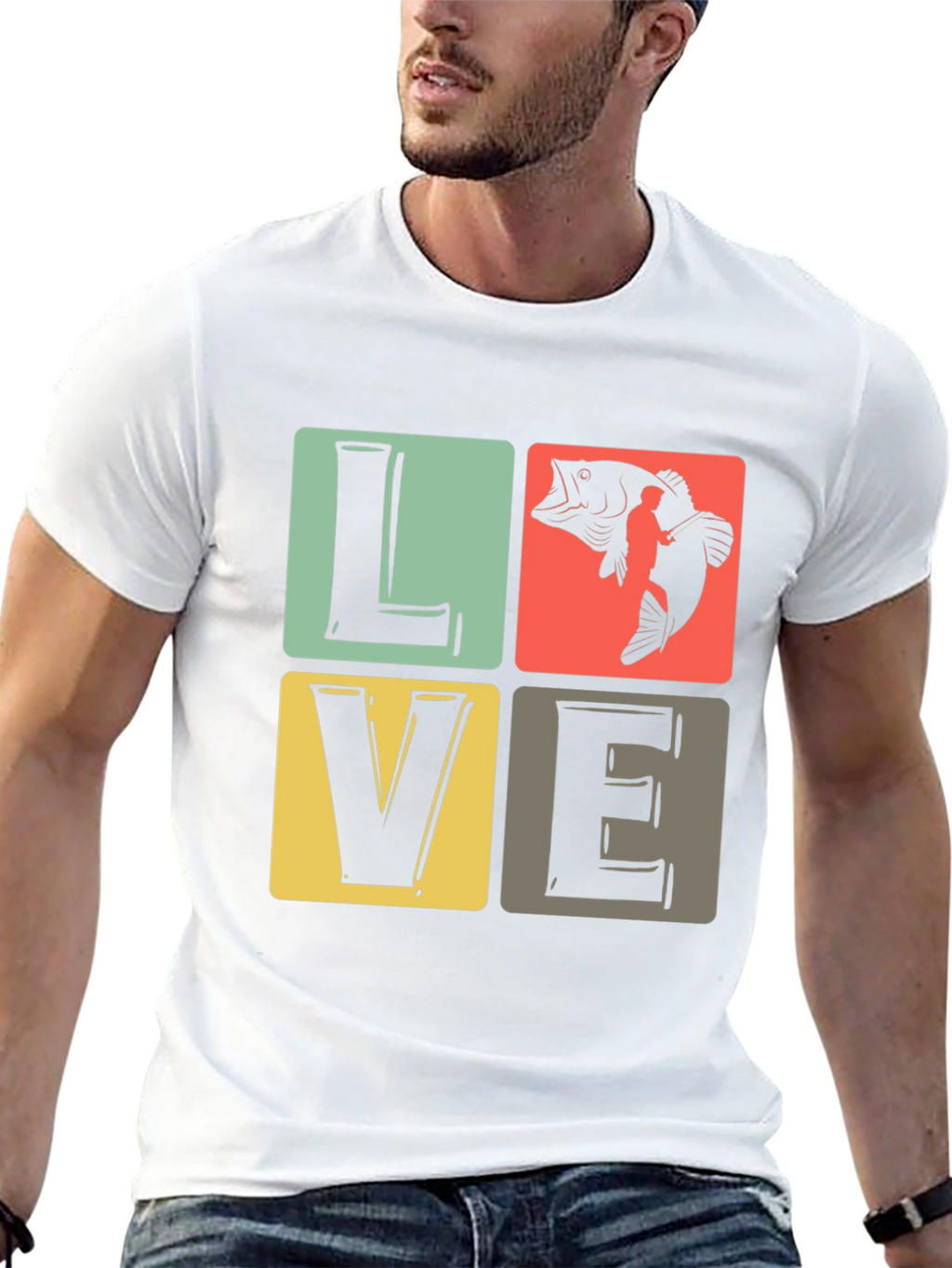 LOVE Fishing T-Shirt - Angler Gift