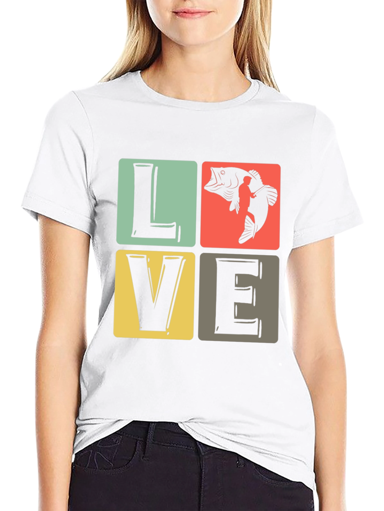 LOVE Fishing T-Shirt - Angler Gift