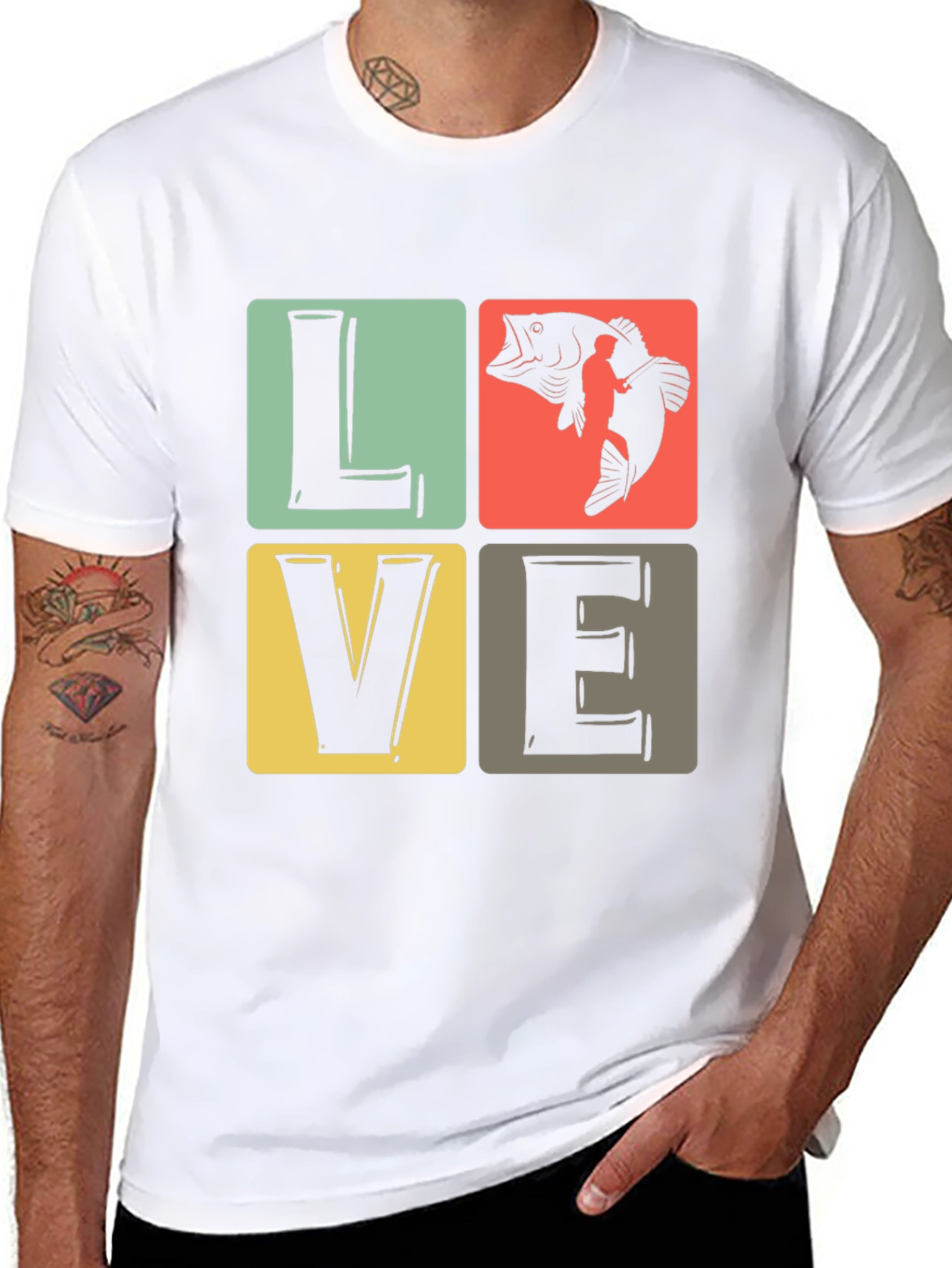 LOVE Fishing T-Shirt - Angler Gift