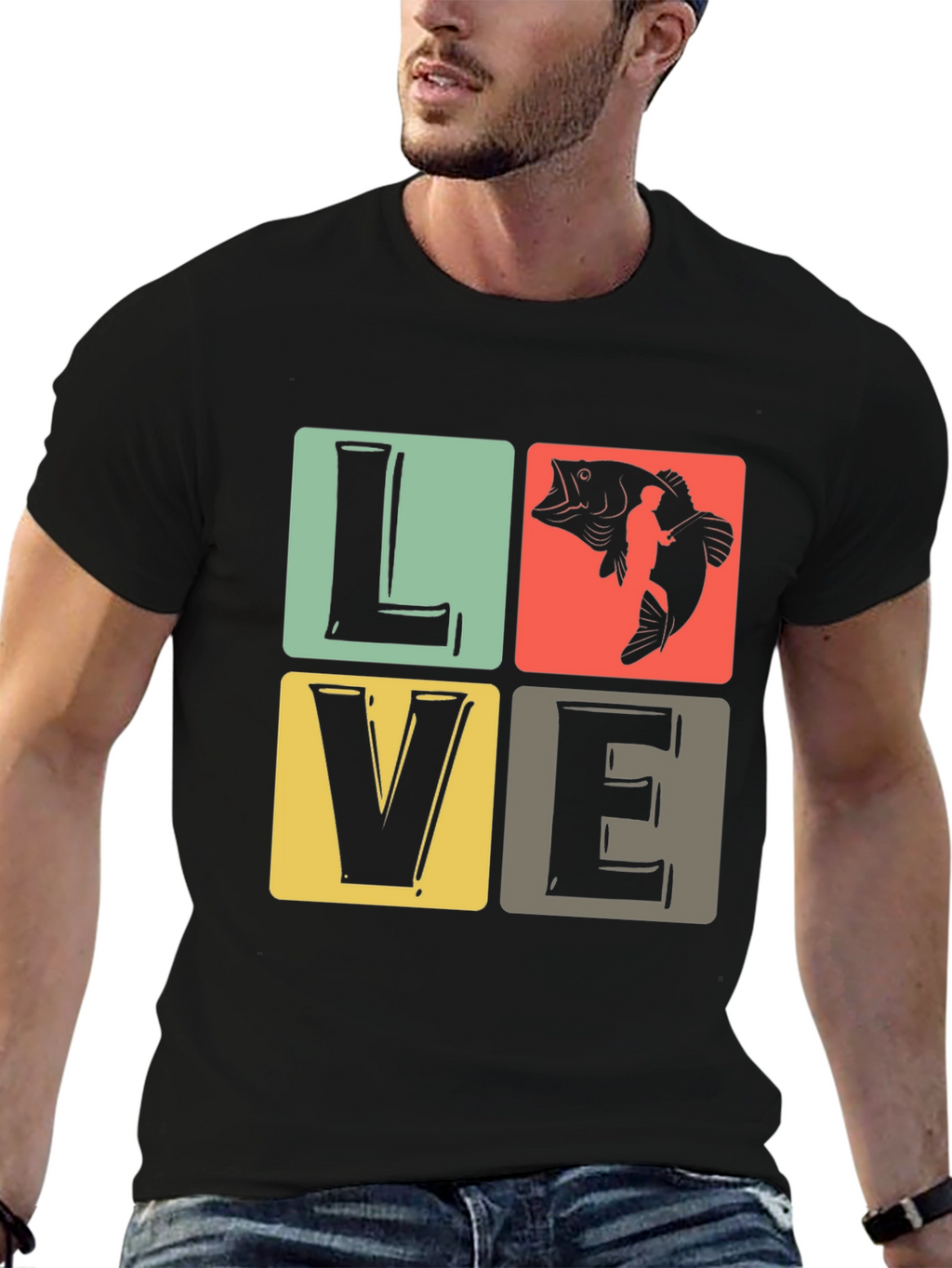 LOVE Fishing T-Shirt - Angler Gift