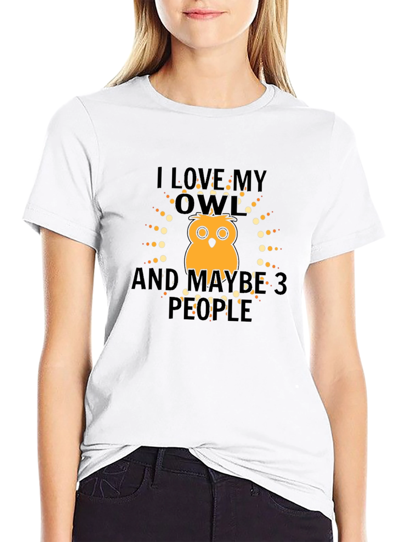 I Love My Owl & Maybe 3 People Graphic Tee