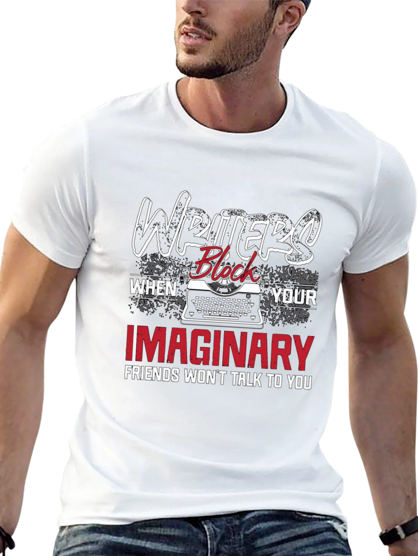 Writers Block Tee - Imaginary Friends