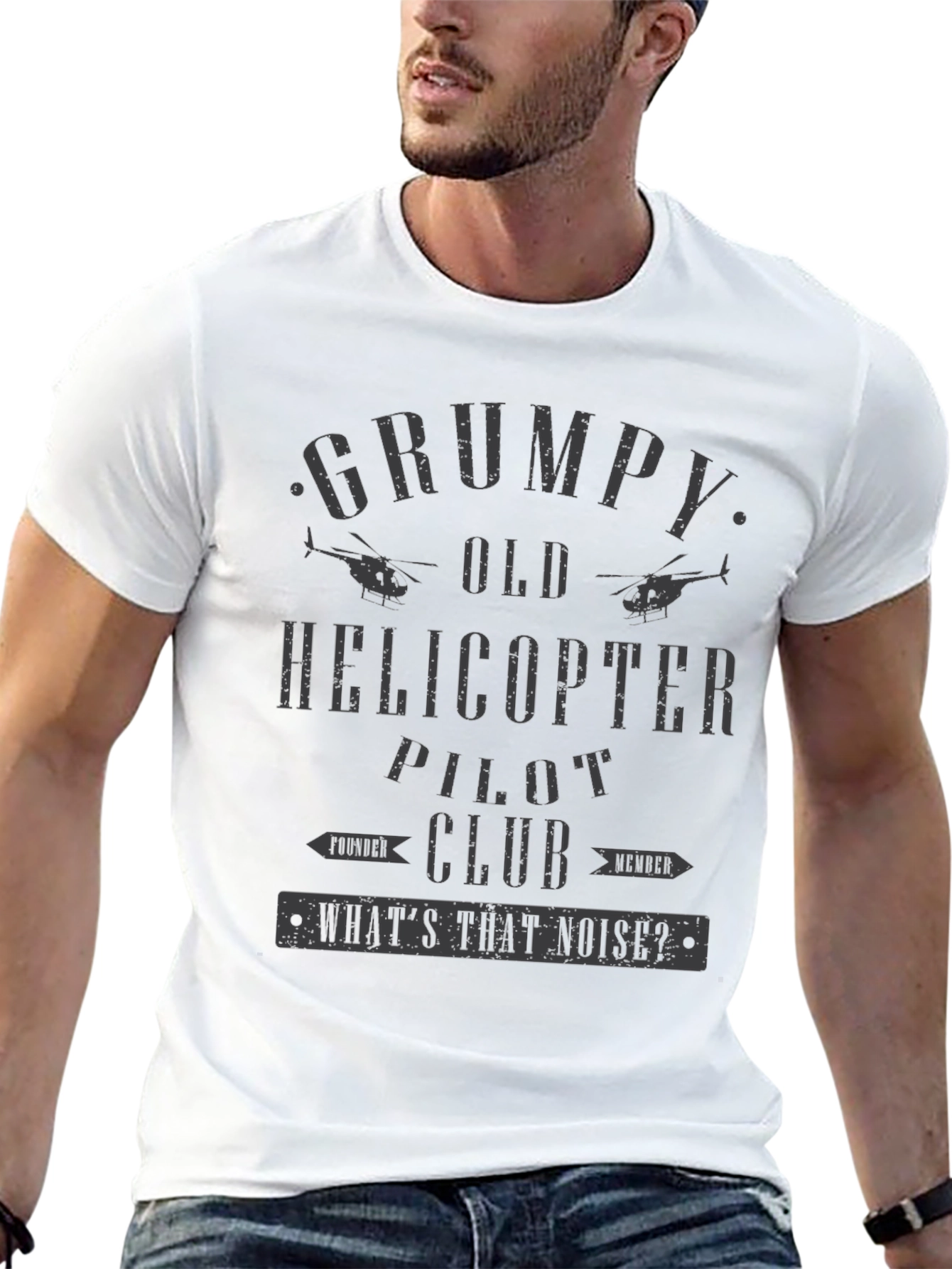 Grumpy Old Helicopter Pilot Club T-Shirt