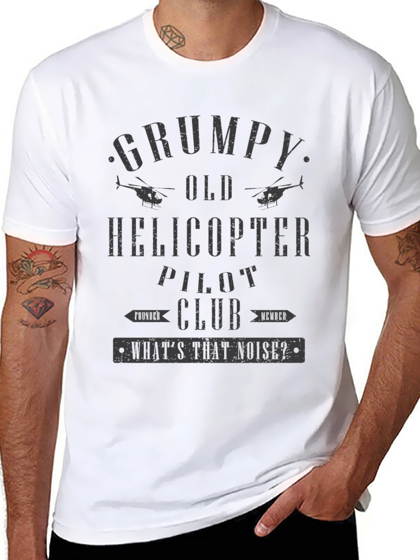 Grumpy Old Helicopter Pilot Club T-Shirt