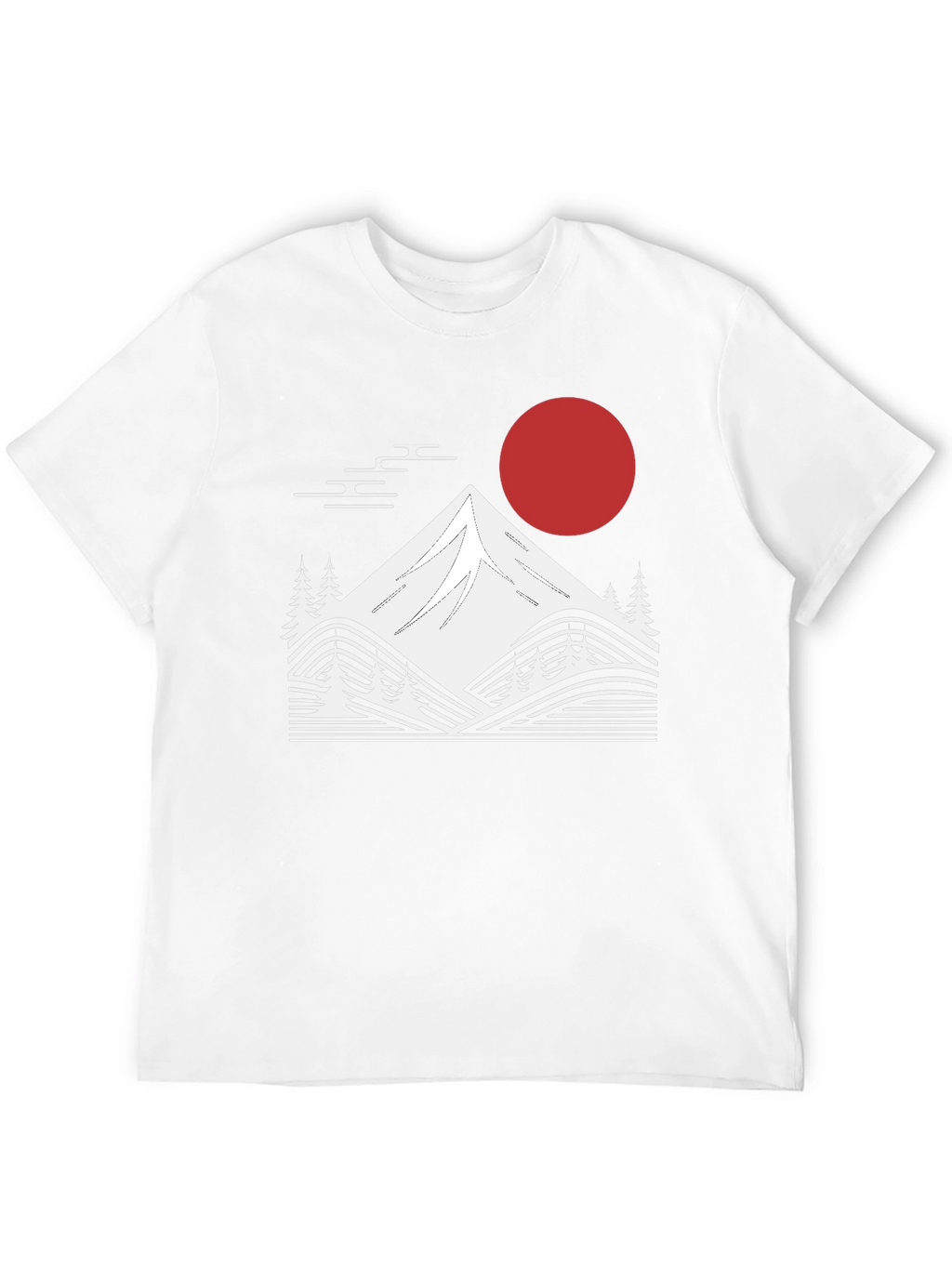 Japanese Mountain Graphic Tee - Black
