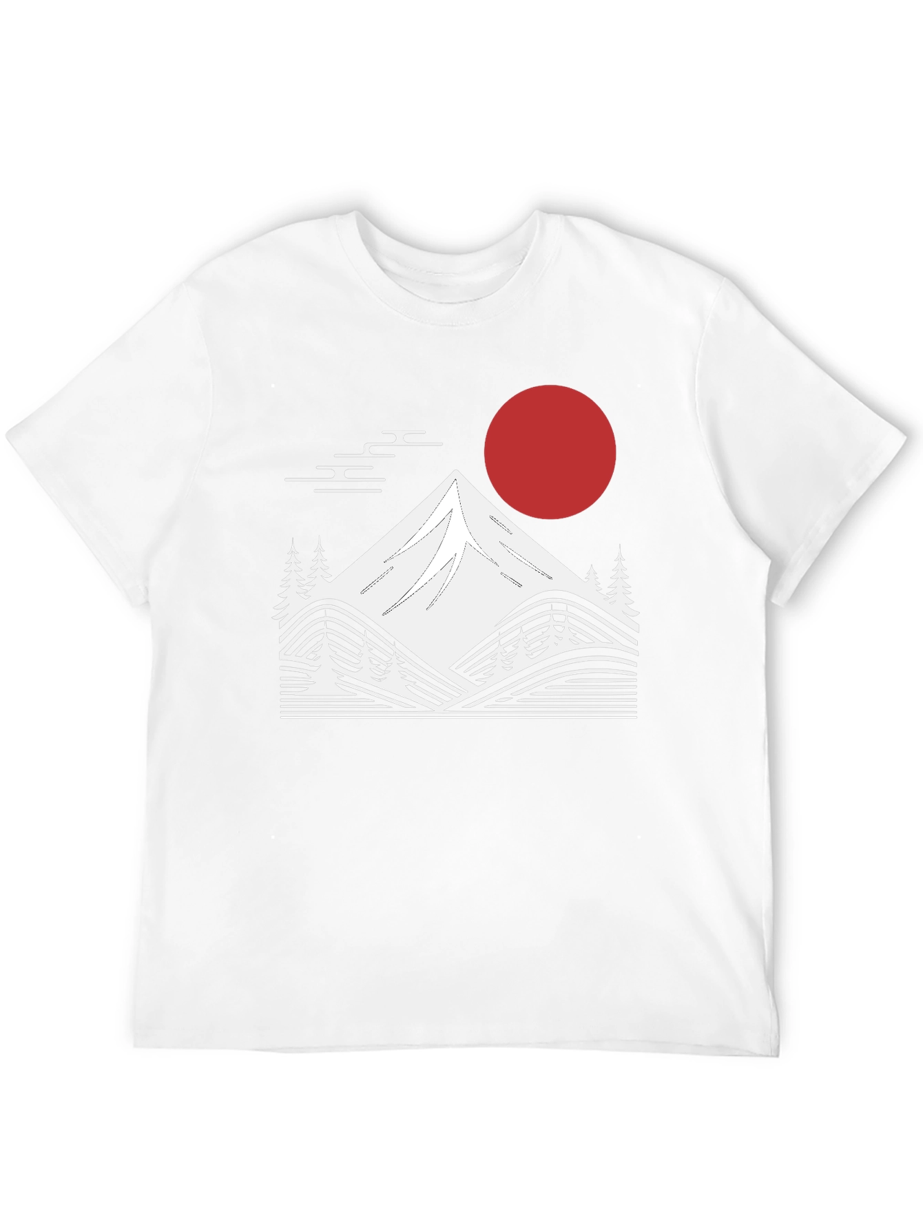 Japanese Mountain Graphic Tee - Black