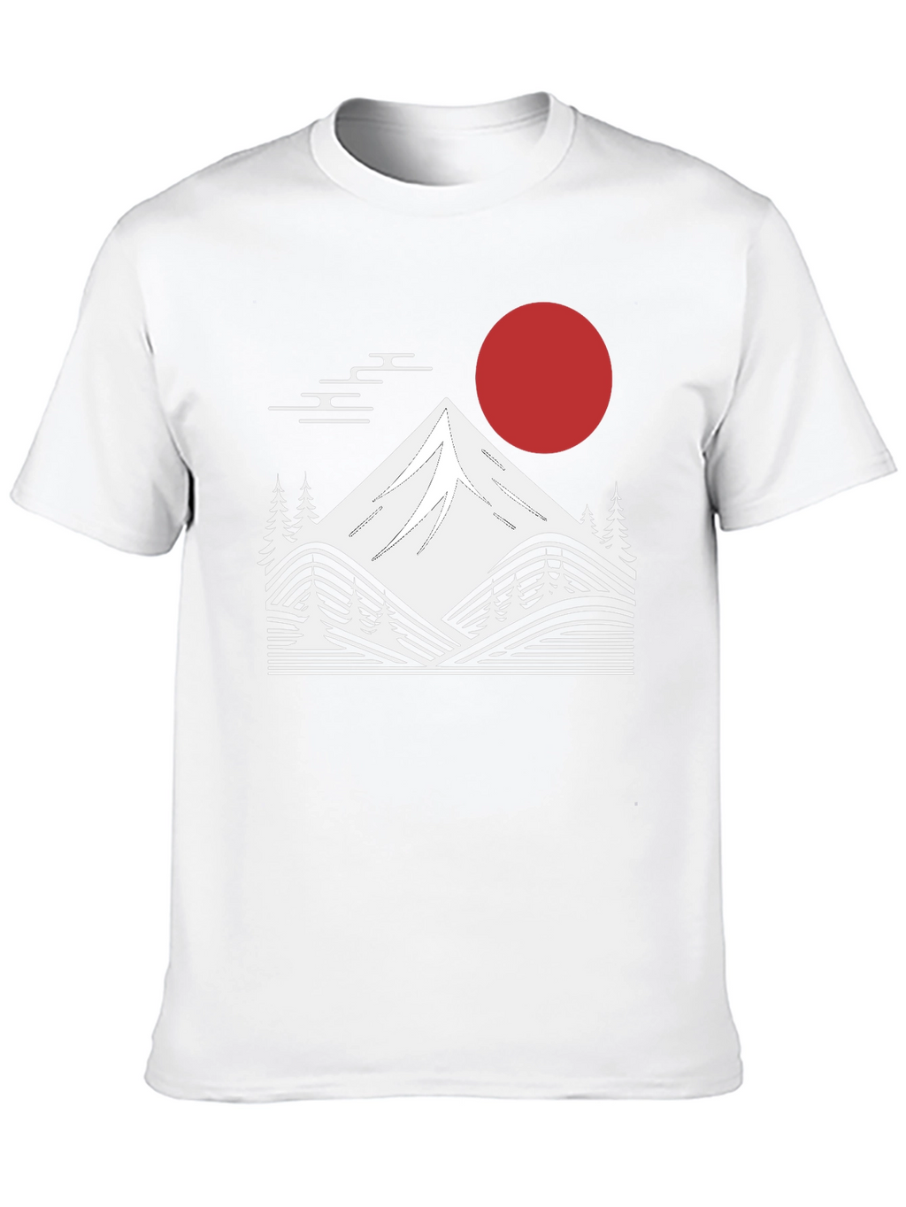 Japanese Mountain Graphic Tee - Black