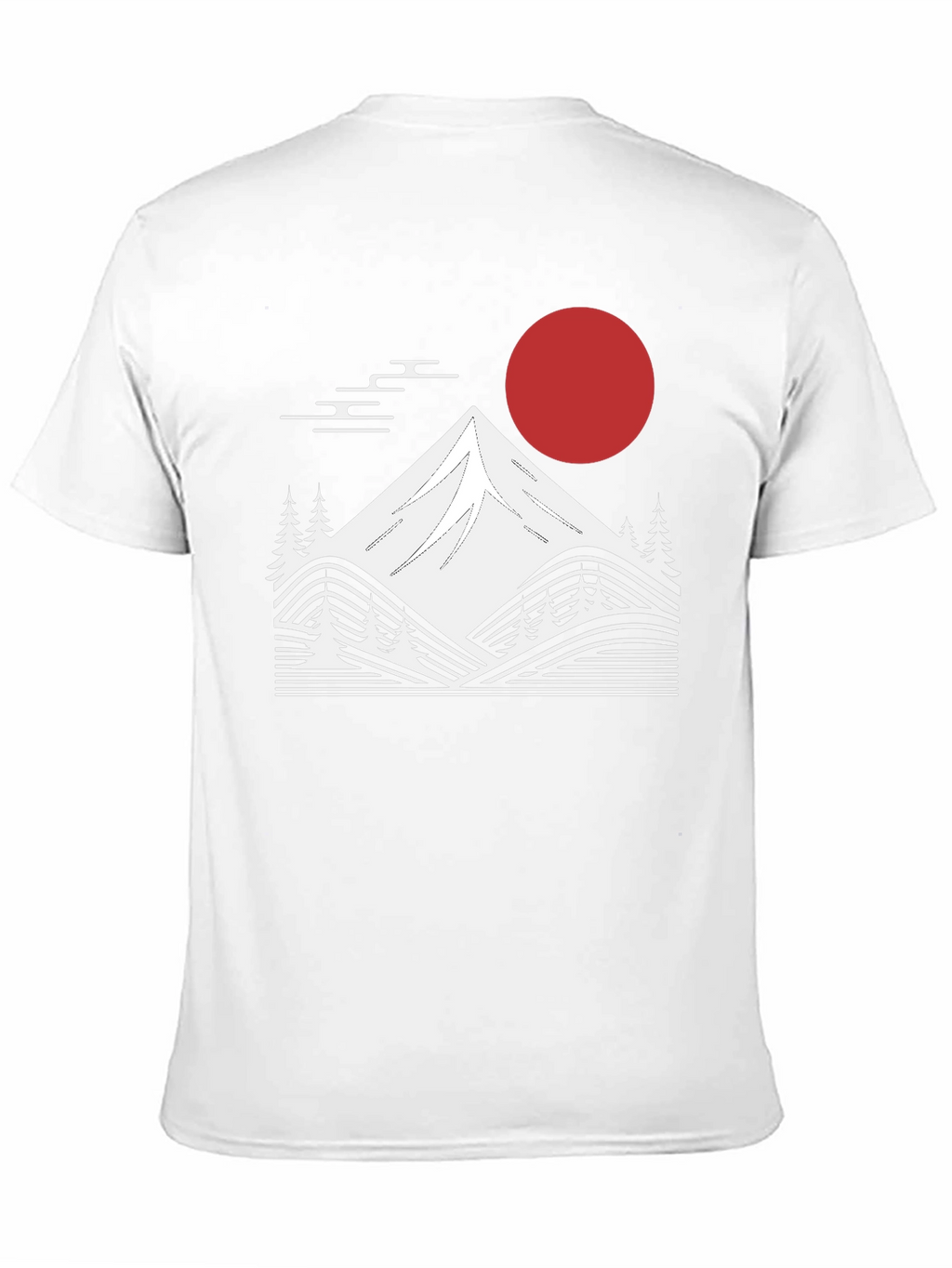 Japanese Mountain Graphic Tee - Black