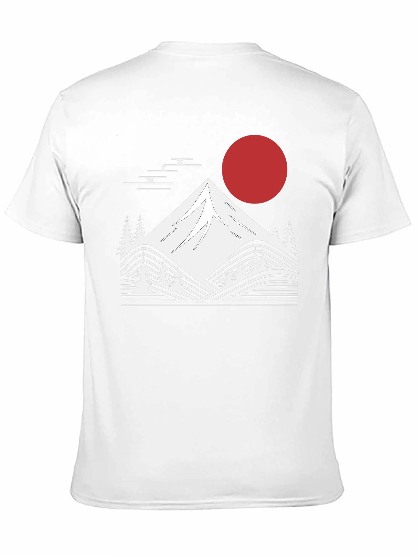 Japanese Mountain Graphic Tee - Black