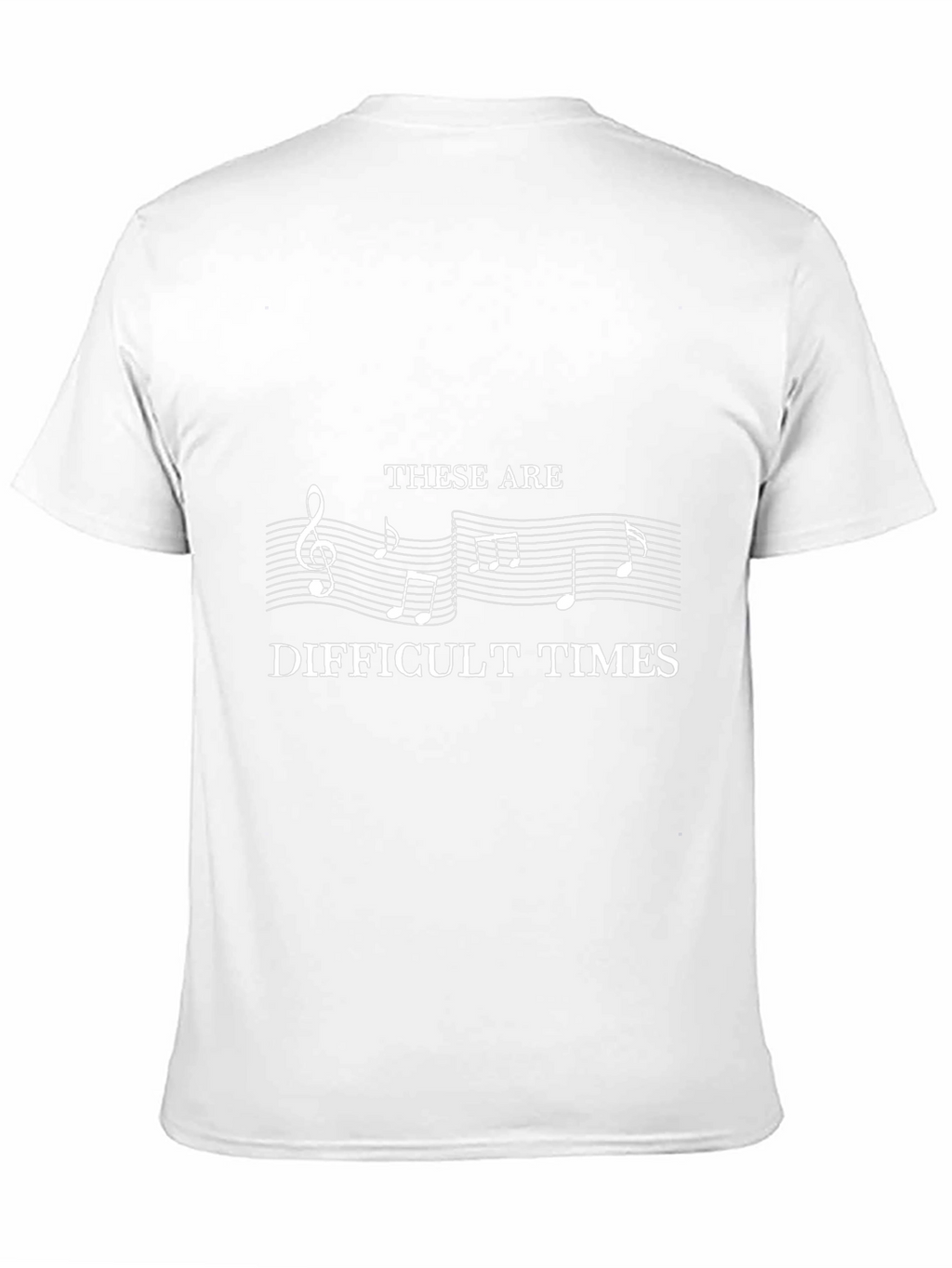 Musically Difficult Times T-Shirt - Black Cotton Tee