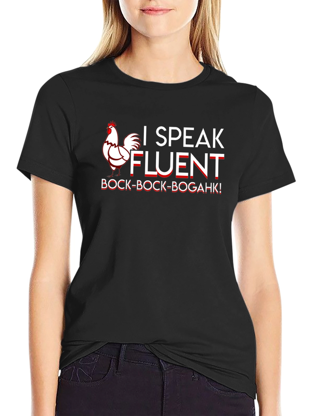 Funny I Speak Fluent Chicken T-Shirt