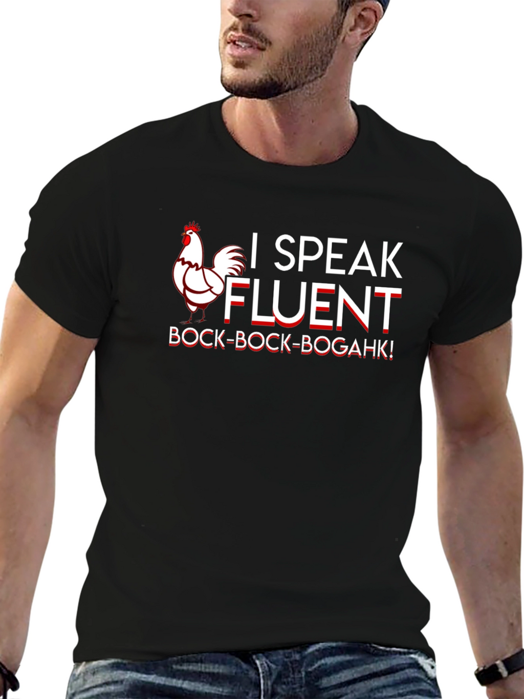 Funny I Speak Fluent Chicken T-Shirt