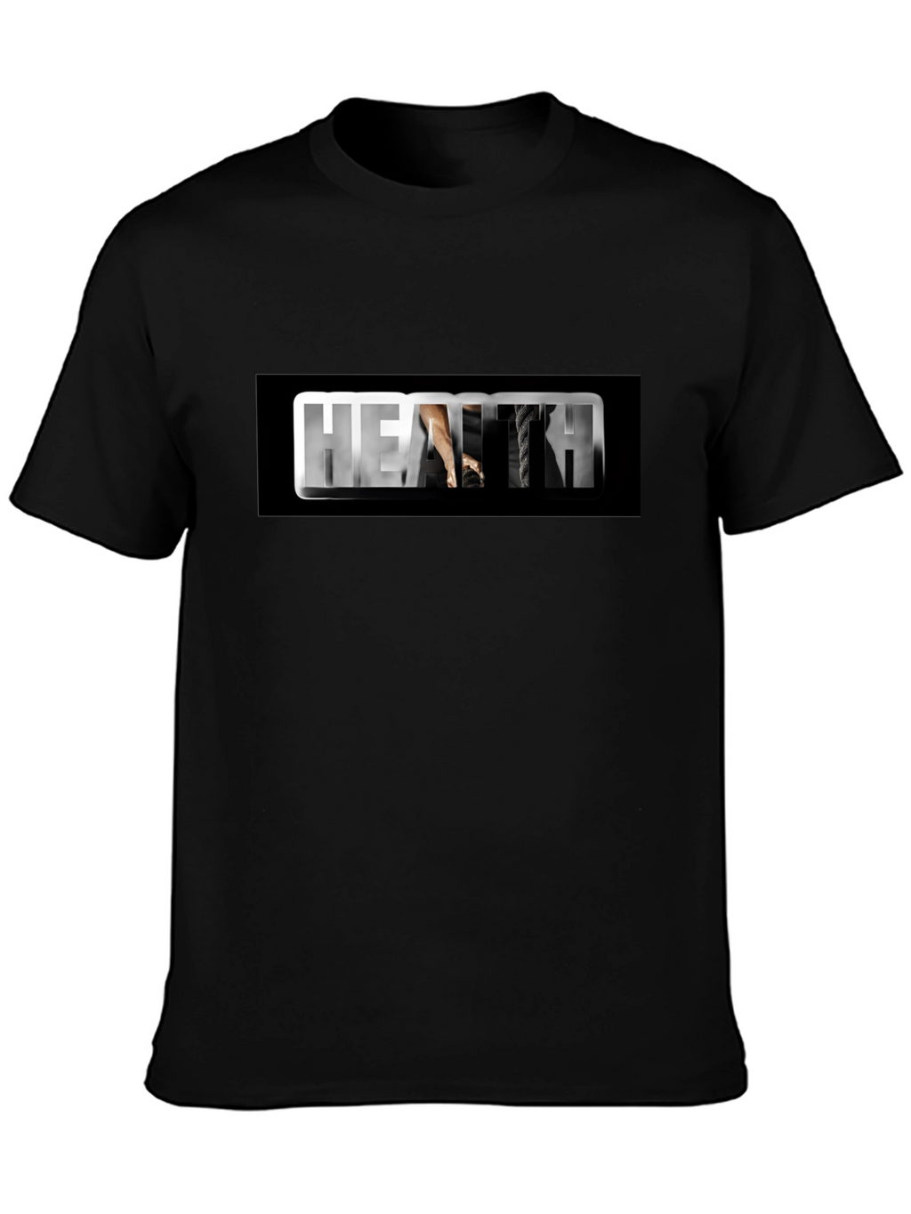 Health Black Graphic Tee
