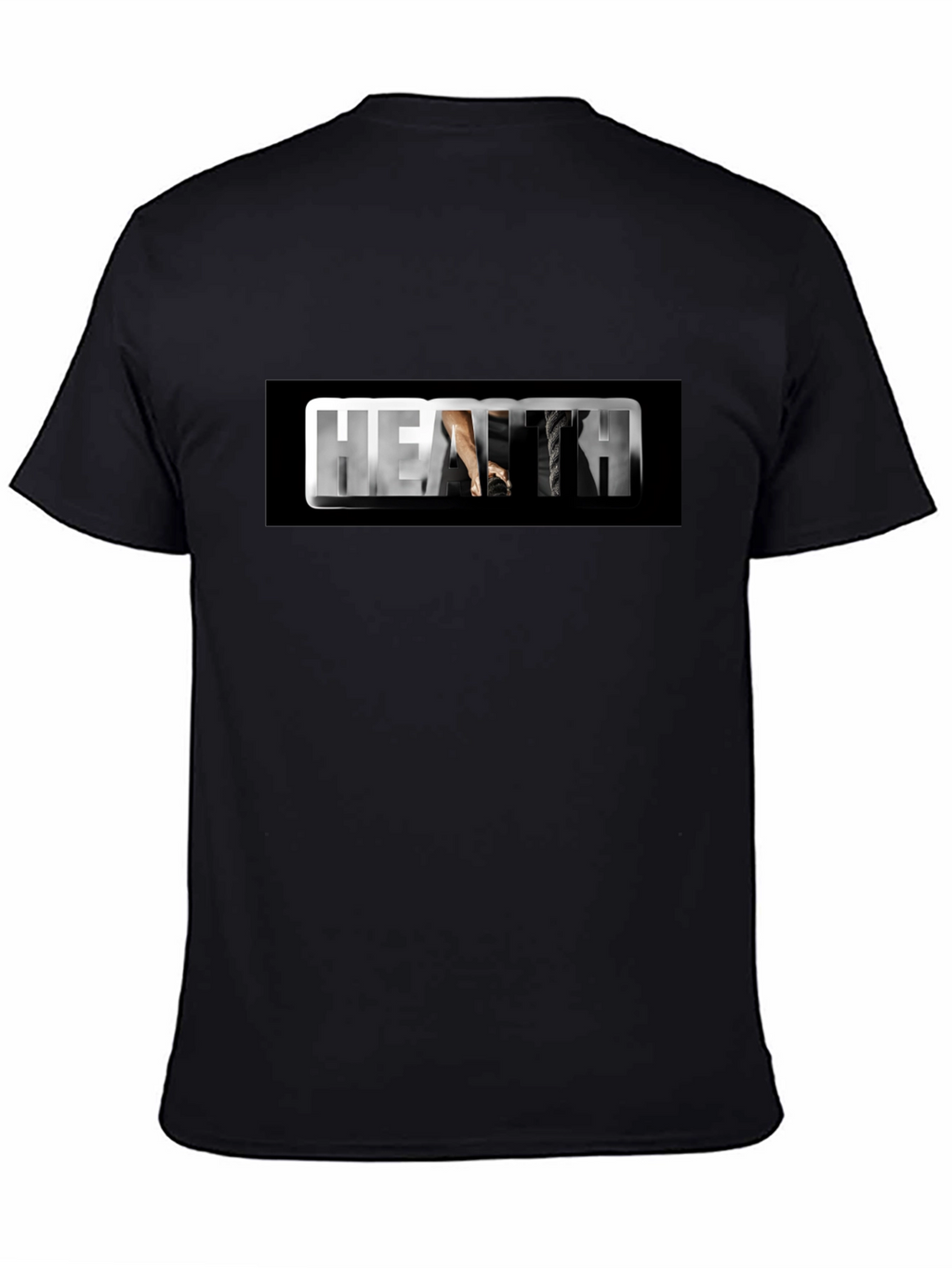 Health Black Graphic Tee