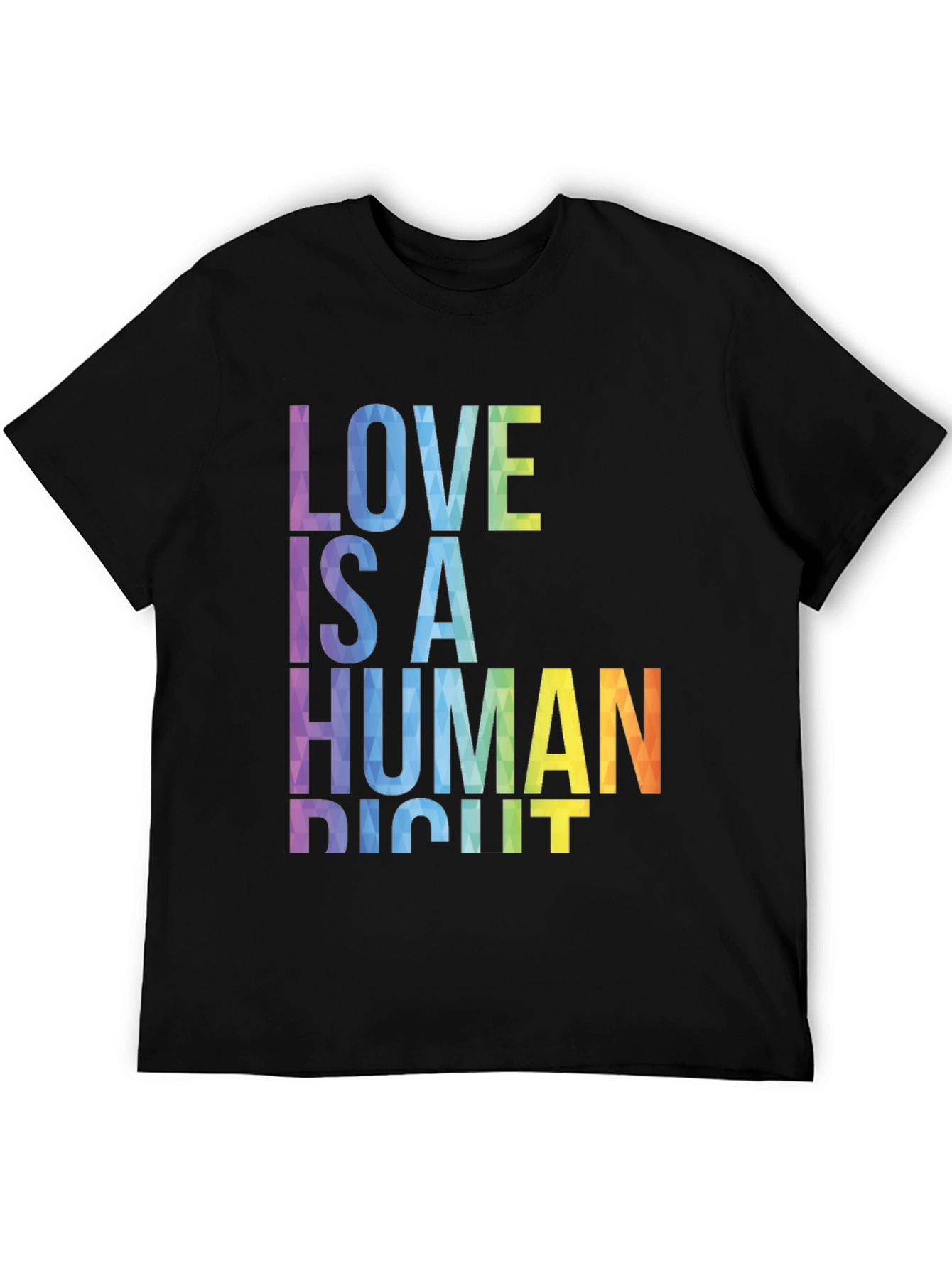 Love is a Human Right LGBTQ+ Rainbow T-Shirt