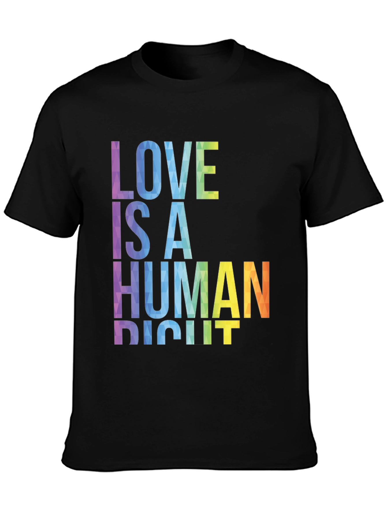 Love is a Human Right LGBTQ+ Rainbow T-Shirt