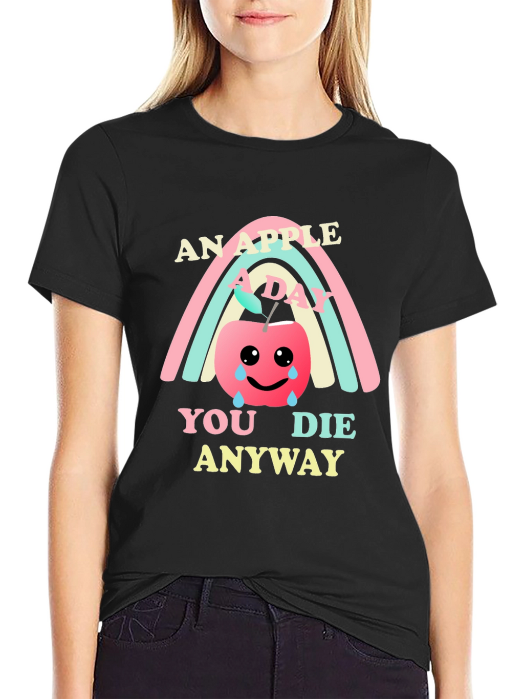An Apple A Day Funny Graphic Tee