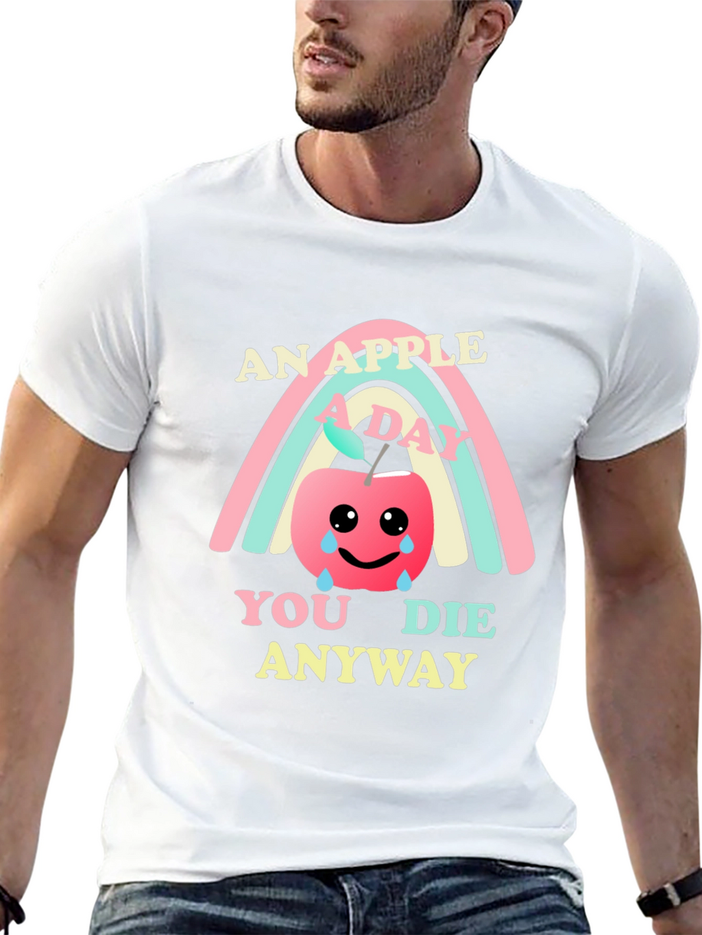 An Apple A Day Funny Graphic Tee