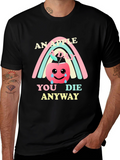 An Apple A Day Funny Graphic Tee