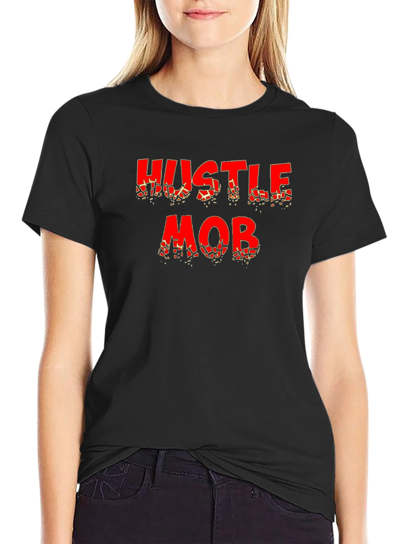 Hustle Mob T-Shirt - Black Graphic Tee