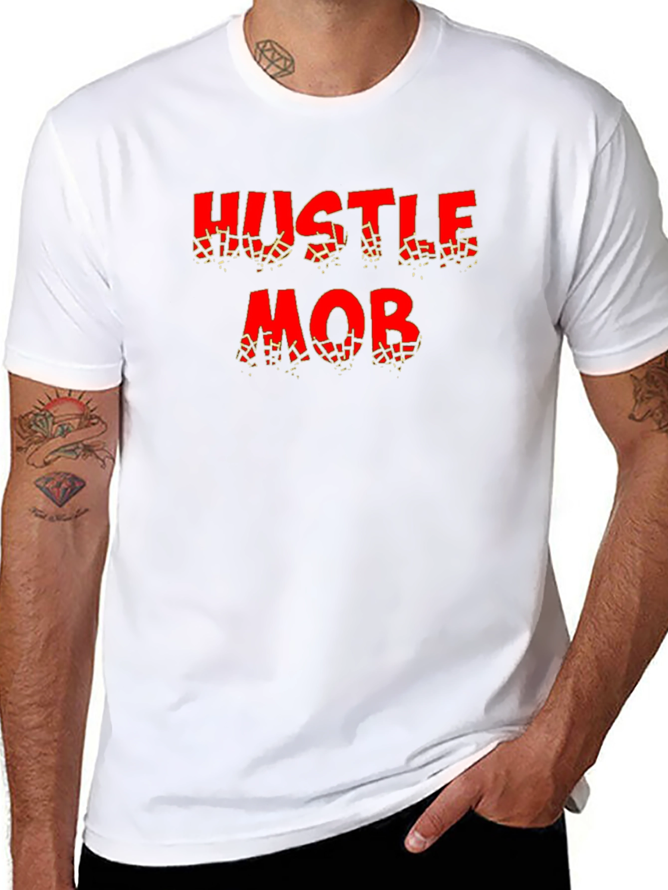 Hustle Mob T-Shirt - Black Graphic Tee