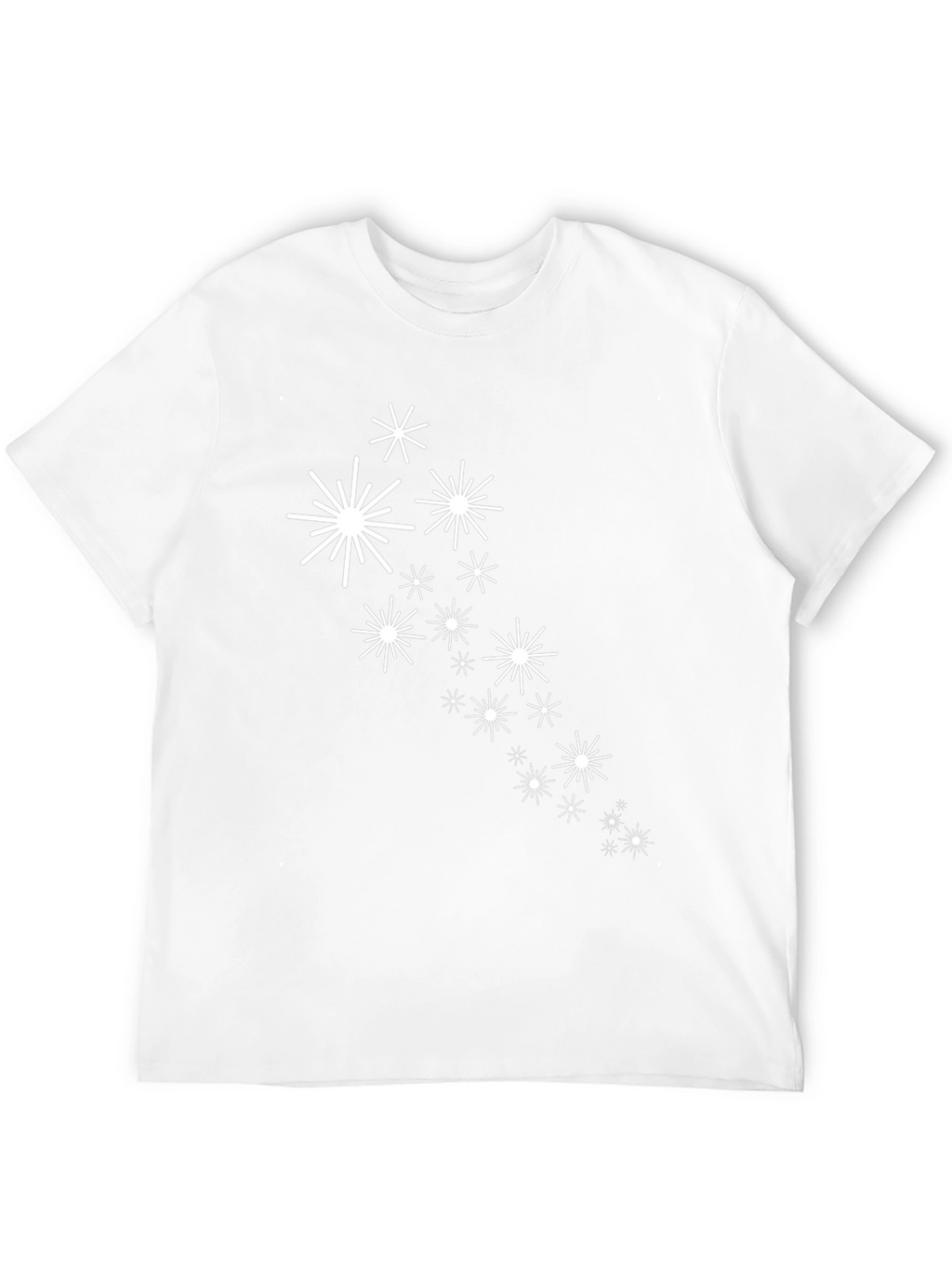 Stylish Black Tee with Starburst Graphic