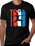 Yoga Pose Graphic Print Tee