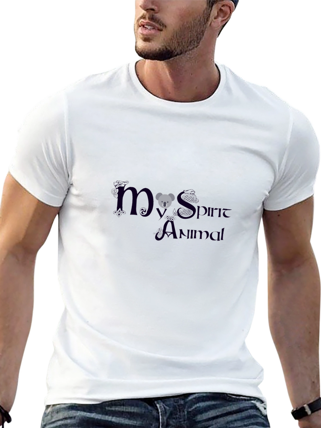 My Spirit Animal Koala Black T-Shirt
