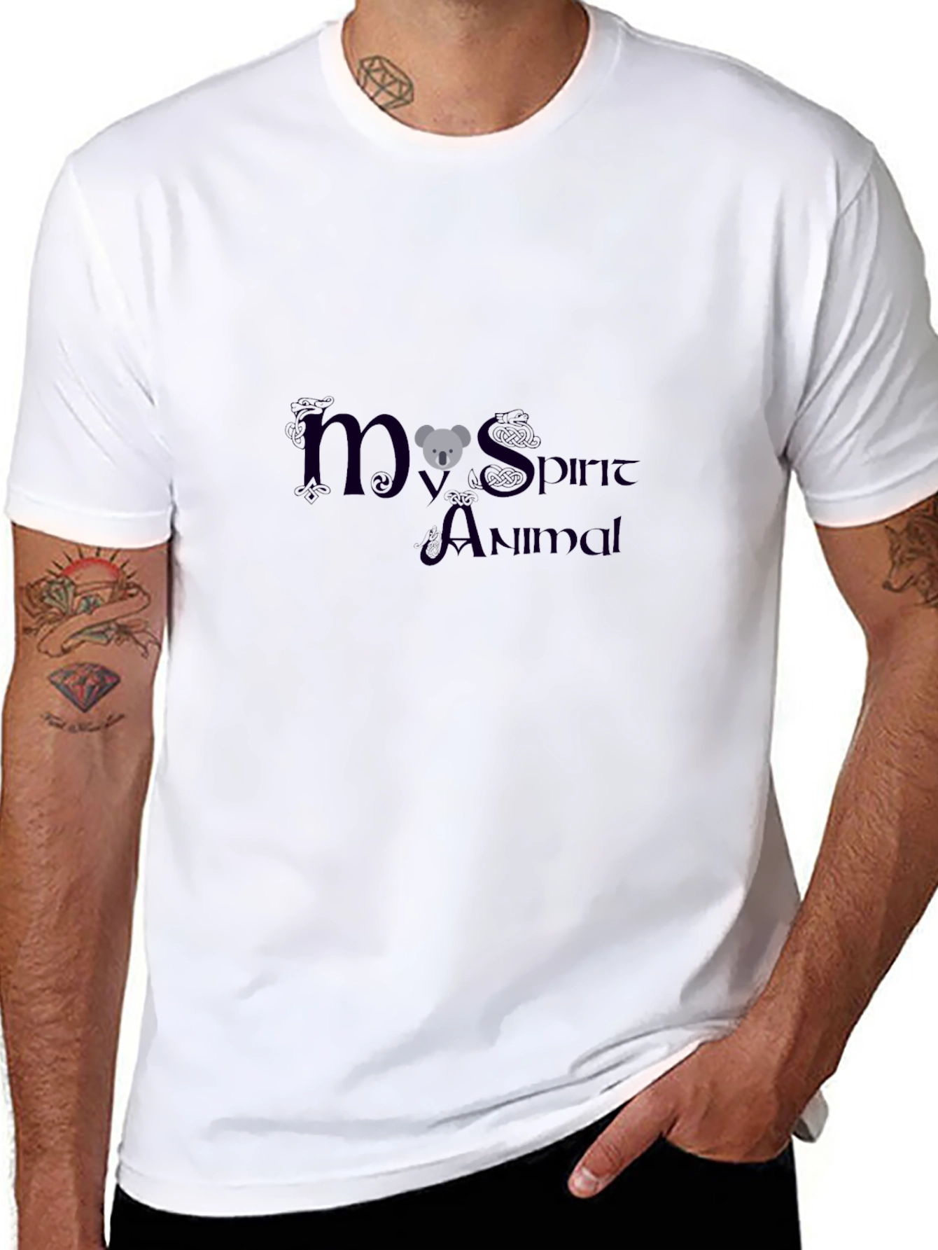 My Spirit Animal Koala Black T-Shirt