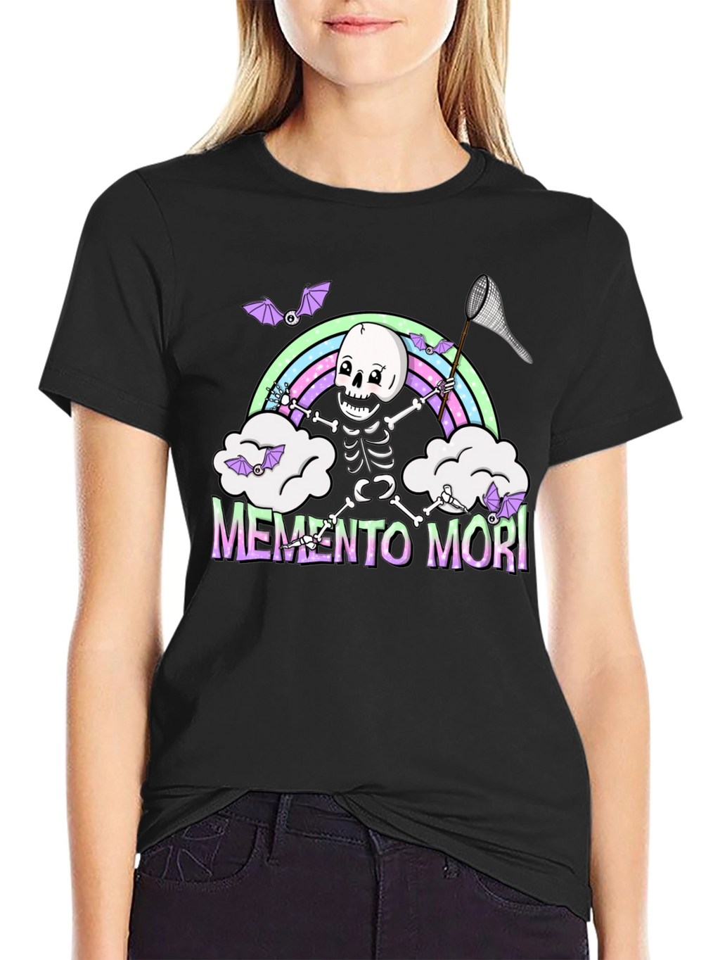 Memento Mori Skeleton Rainbow T-Shirt