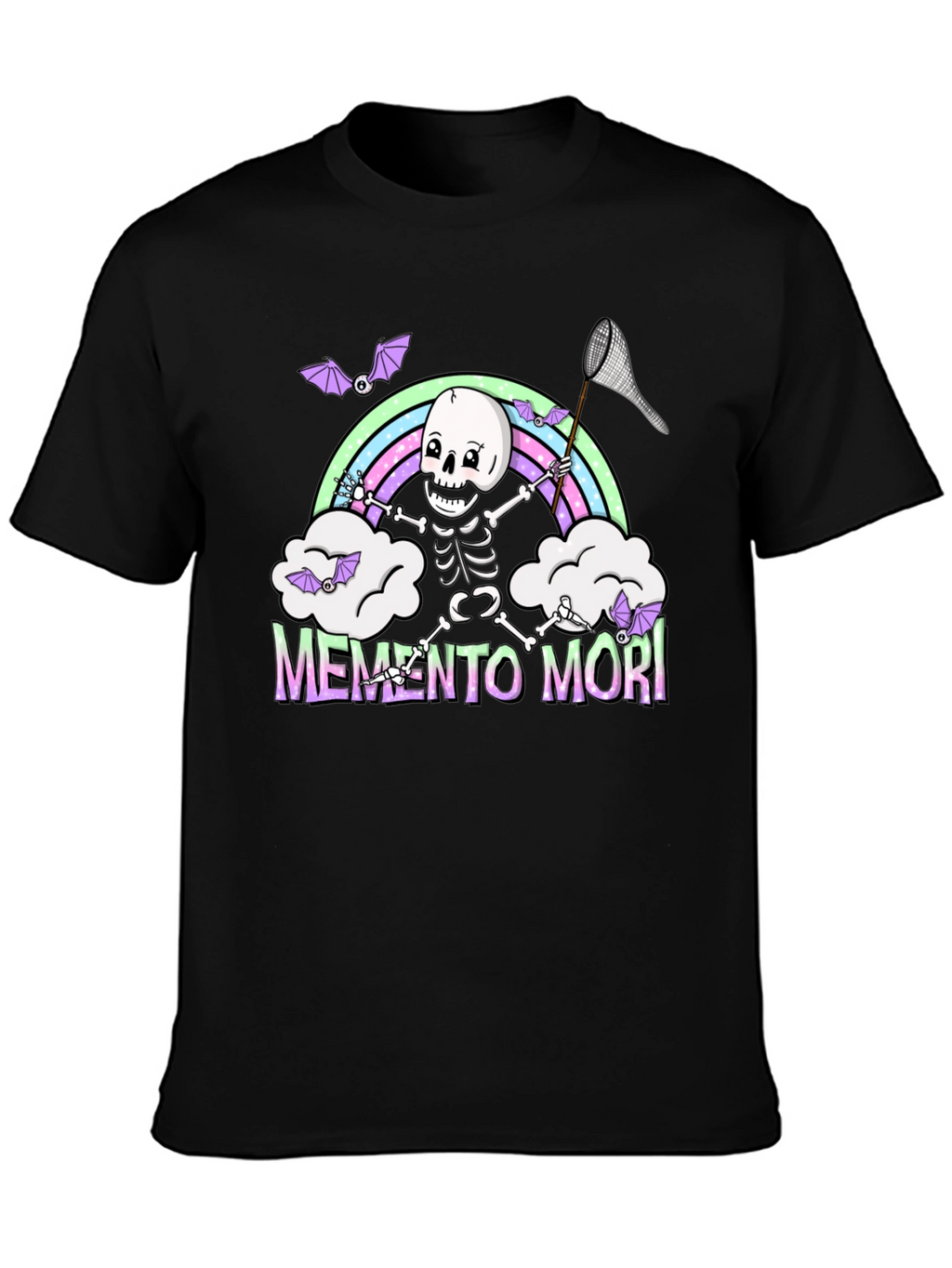 Memento Mori Skeleton Rainbow T-Shirt
