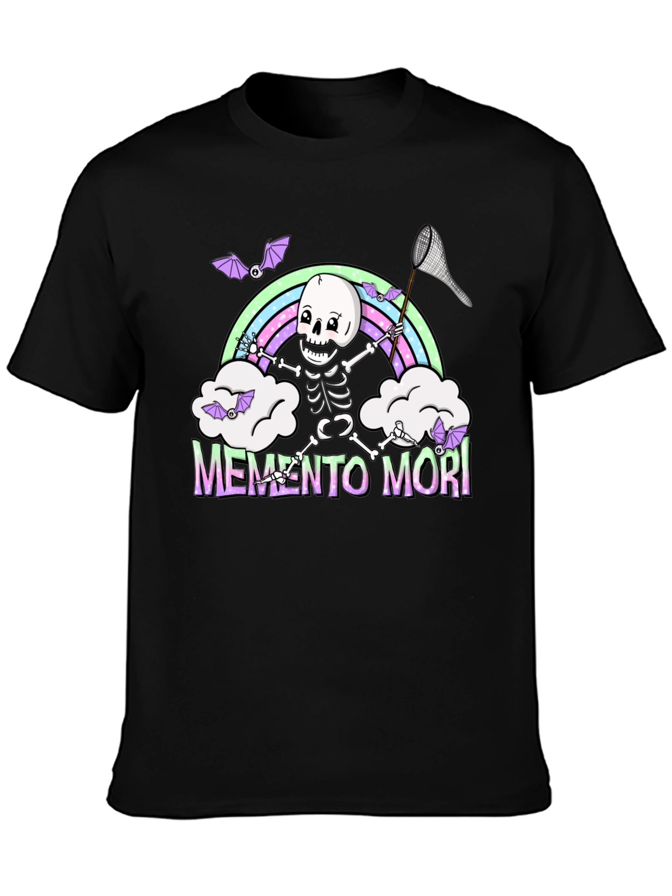 Memento Mori Skeleton Rainbow T-Shirt