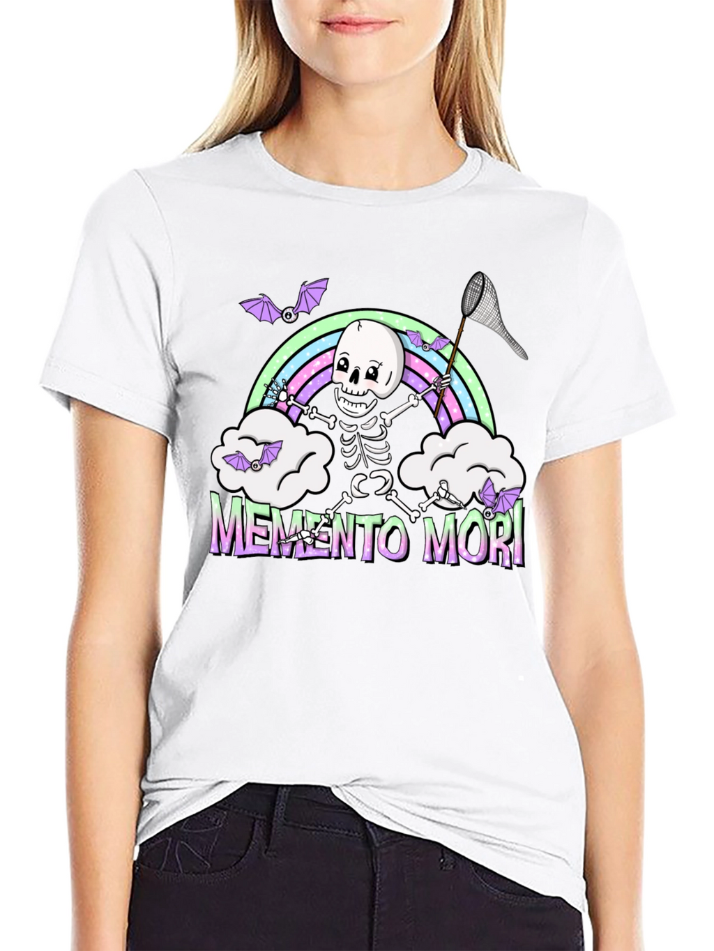Memento Mori Skeleton Rainbow T-Shirt