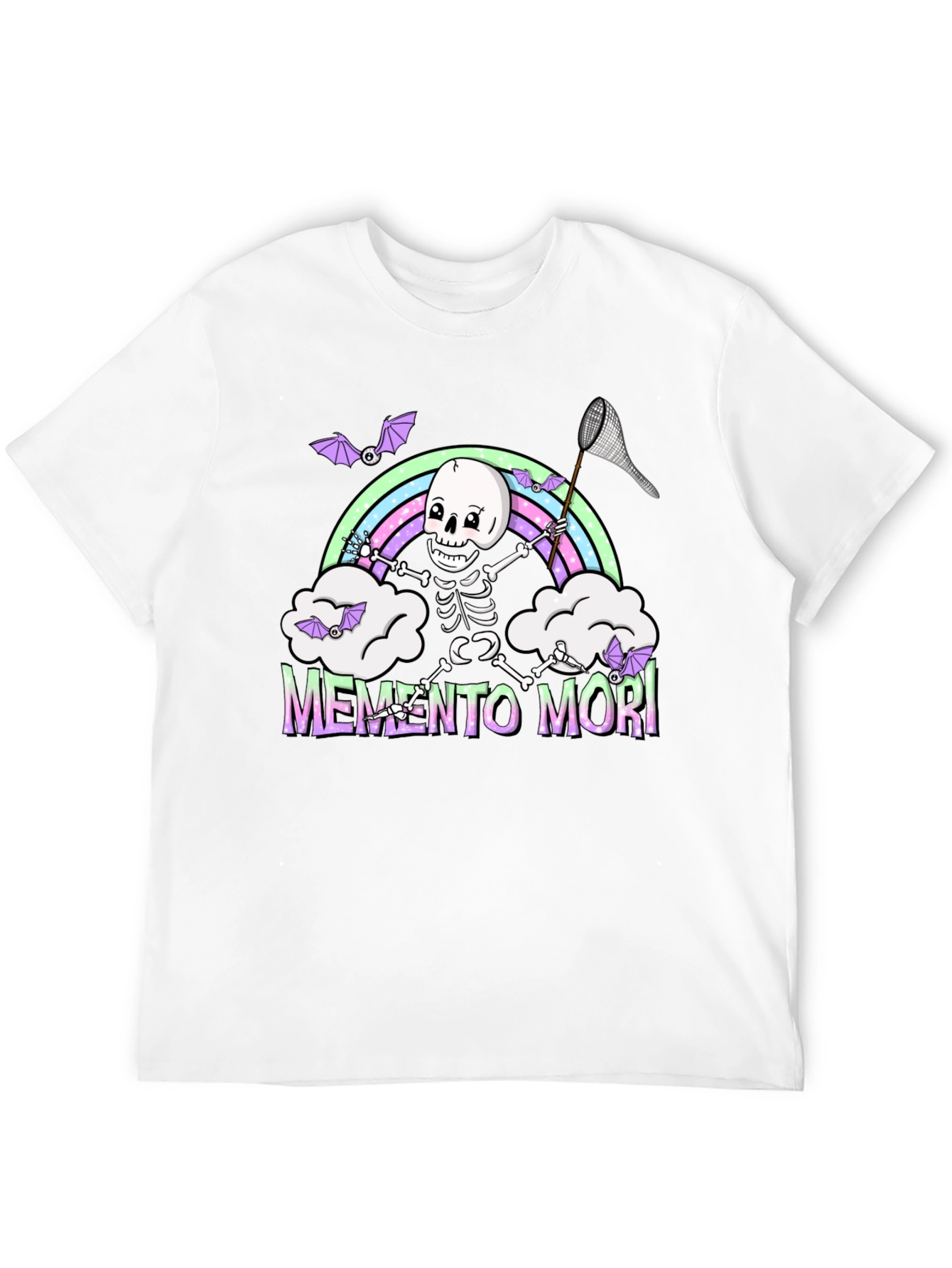 Memento Mori Skeleton Rainbow T-Shirt