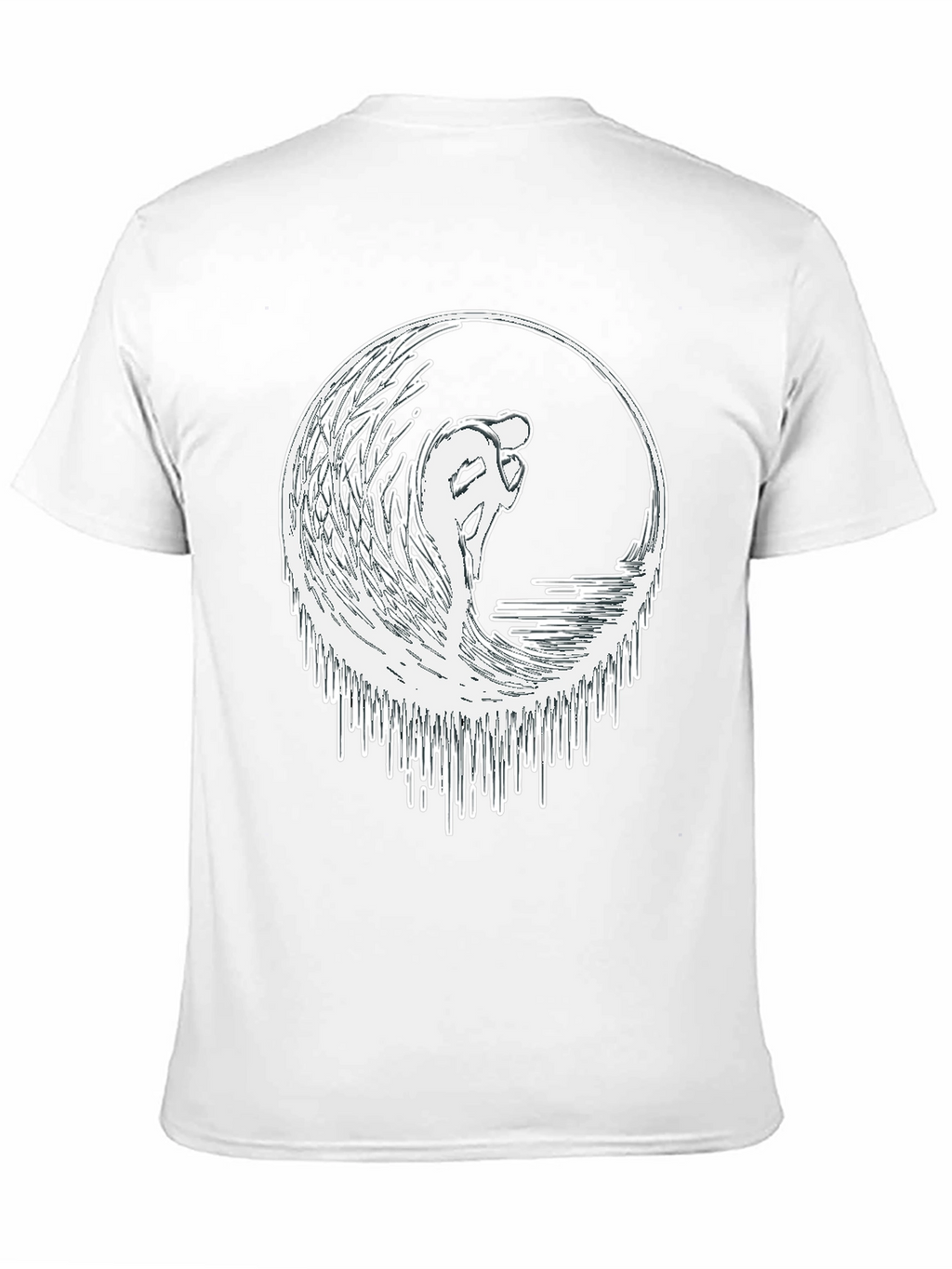 Surfing Wave Graphic Tee - Black